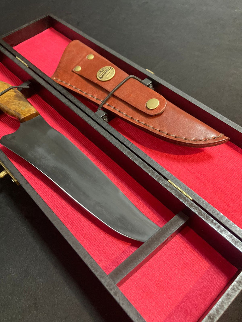 Faca Picanheira Carbono 8" + Caixa Premium