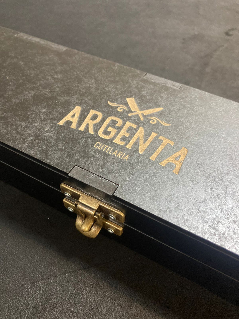 Faca Picanheira Carbono 8" + Caixa Premium